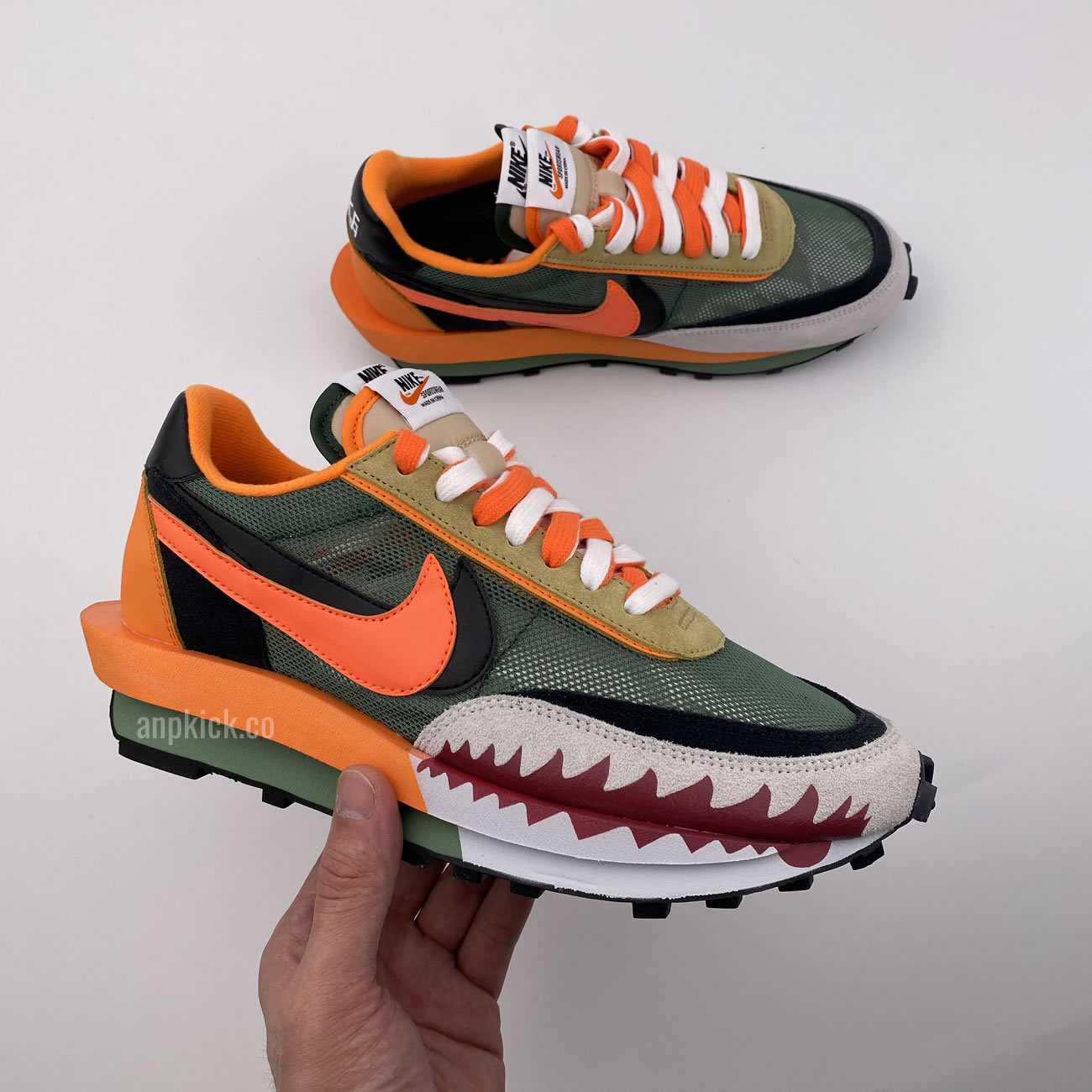 Bape Shark Mouth Sacai Nike Ldv Waffle Custom Shoes Bv0073 007 (10) - newkick.vip